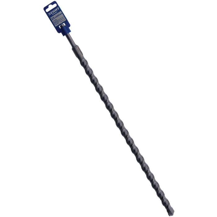Бур SDS-Plus 22×600 мм, спіраль 4S Зенит Профи
