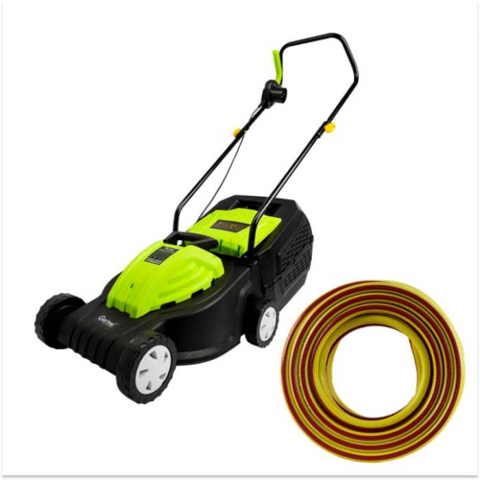 Набір Газонокосарка електрична Gärtner ELM-1232 BL + Поливальний шланг Gartner Water line 3/4" L20